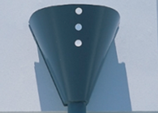Conical Rainhead (three overflows)